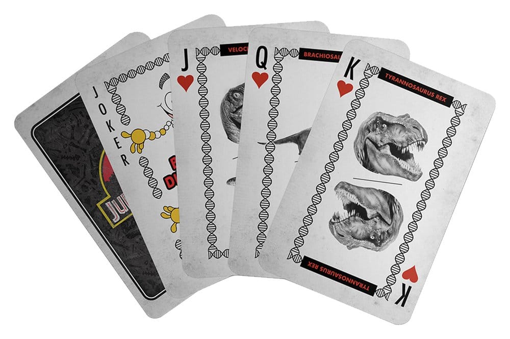 Jurassic Park Set Regalo Dino con Portachiavi, Spilla e Carte da Gioco FaNaTtik