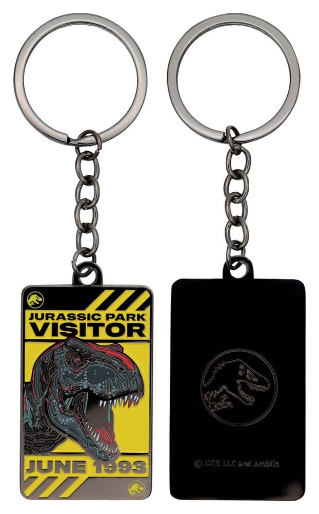 Jurassic Park Set Regalo Dino con Portachiavi, Spilla e Carte da Gioco FaNaTtik