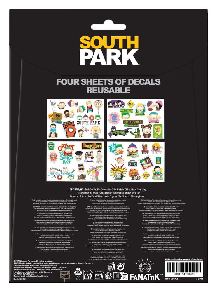 South Park - Set di adesivi per dispositivi tecnologici FaNaTtik