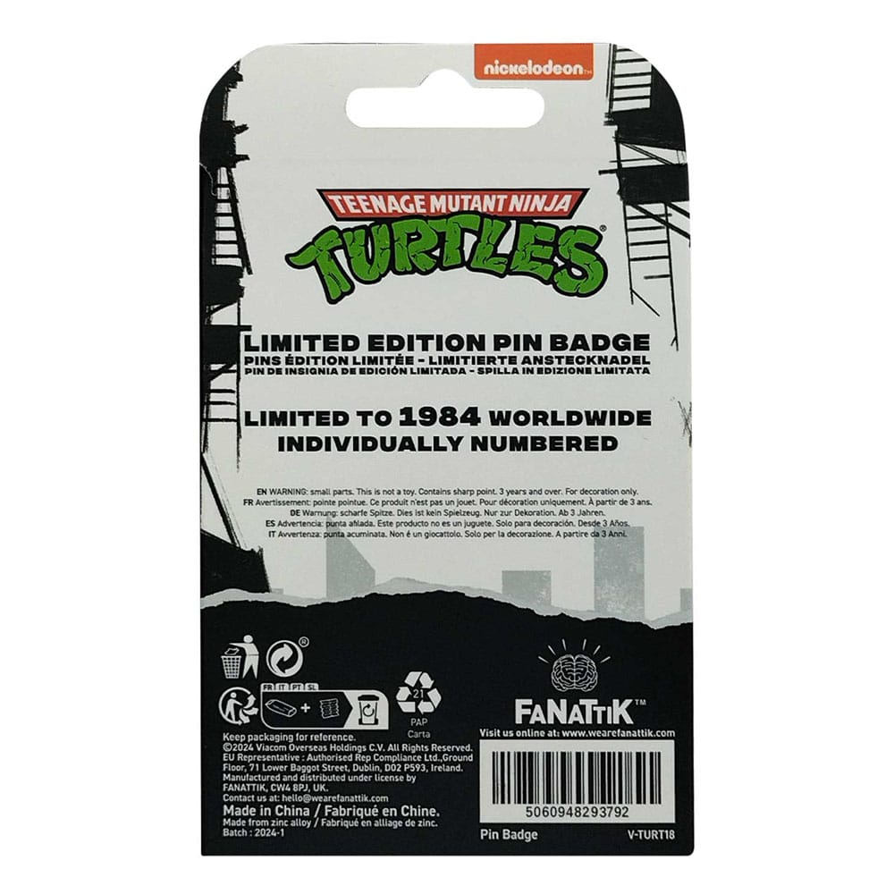 Spilla Tartarughe Ninja 40° Anniversario Edizione Limitata Fanattik