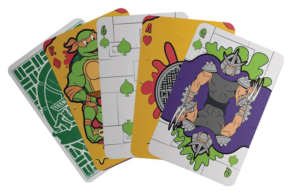Carte da Gioco Tartarughe Ninja con Display da 12 Mazzi FaNaTtik