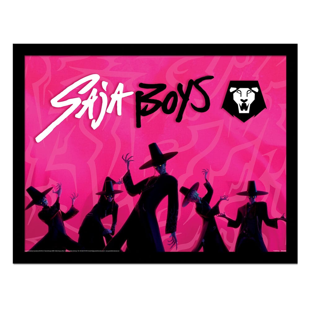 KPop Demon Hunters Poster Incorniciato Collezionabile - Saja Boys Idol - Pyramid International 40x30 cm