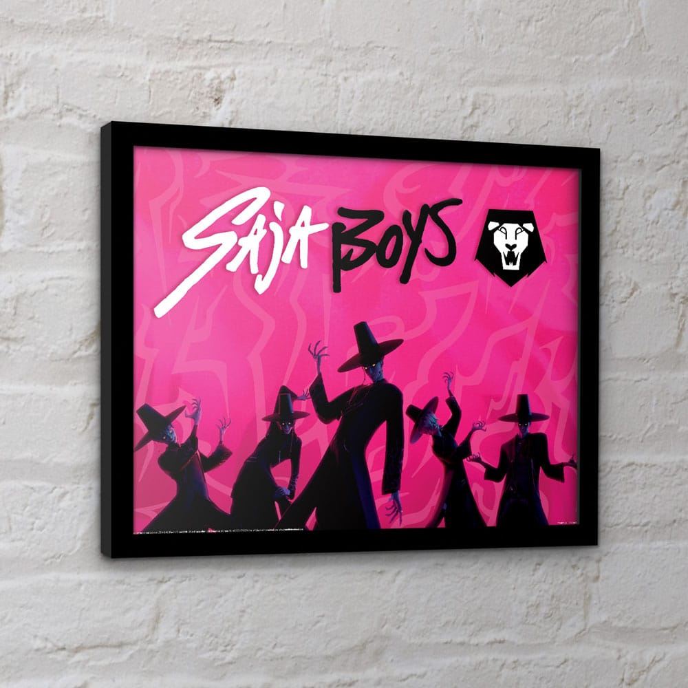KPop Demon Hunters Poster Incorniciato Collezionabile - Saja Boys Idol - Pyramid International 40x30 cm