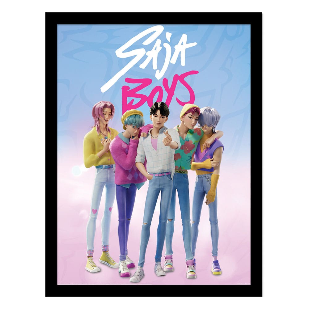Poster Incorniciato Collector Print KPop Demon Hunters Saja Boys di Pyramid International