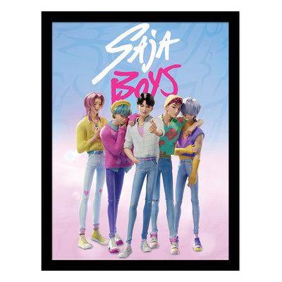 Poster Incorniciato Collector Print KPop Demon Hunters Saja Boys di Pyramid International