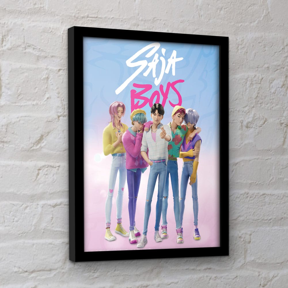 Poster Incorniciato Collector Print KPop Demon Hunters Saja Boys di Pyramid International