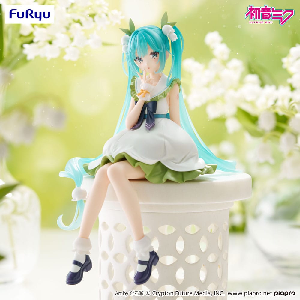 Statua in PVC Hatsune Miku Noodle Stopper Flower Fairy Lily of the Valley 14 cm Furyu