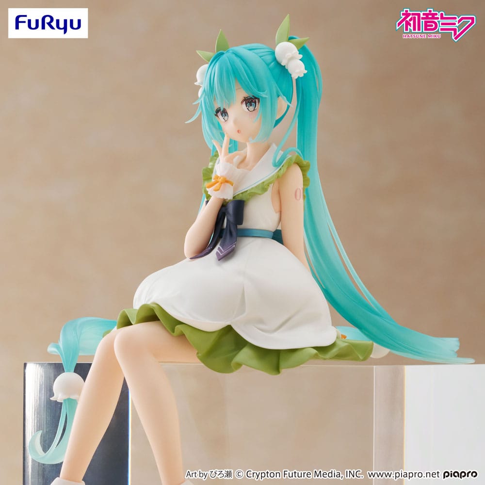 Statua in PVC Hatsune Miku Noodle Stopper Flower Fairy Lily of the Valley 14 cm Furyu