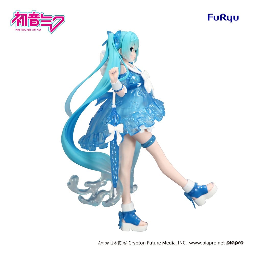 Statua in PVC Hatsune Miku Trio-Try-iT Miku Rainy Dance 19 cm Furyu
