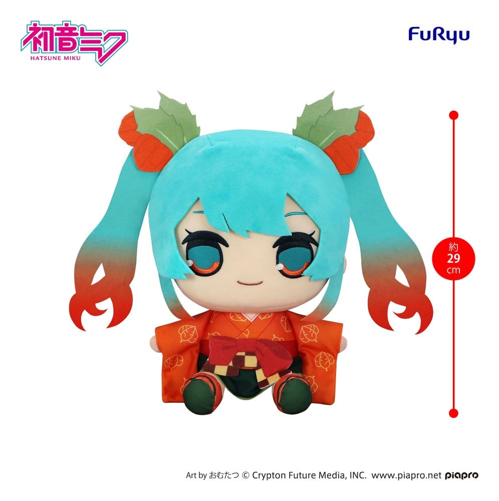 Peluche Hatsune Miku Kyurumaru Big Flower Fairy Winter Cherry Ver. 29 cm Furyu