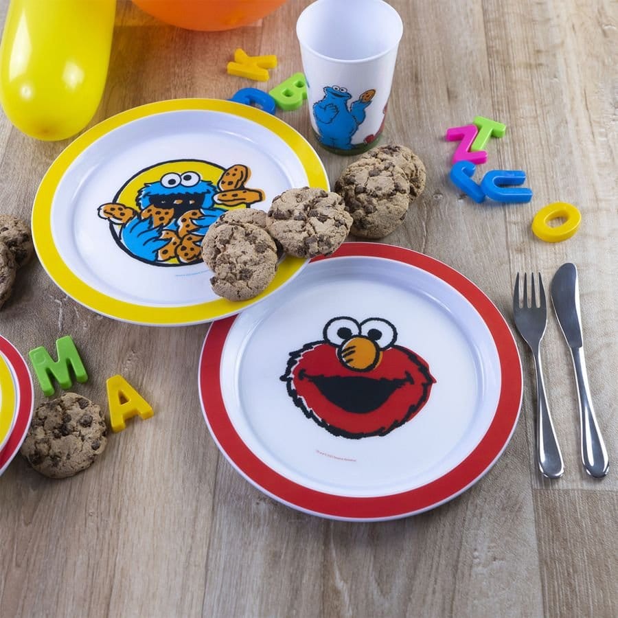 Set di 2 Piatti Sesame Street Vintage Kids 21,5 cm – Geda Labels