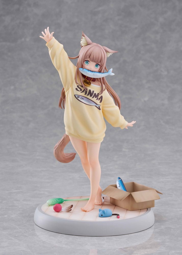 My Cat Is a Kawaii Girl Statua 1/6 Kinako Play With Ver. AmiAmi Limited Edition 21 cm Golden Head