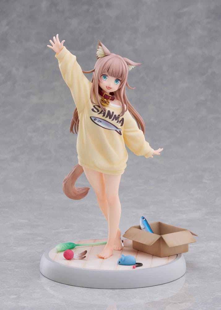 My Cat Is a Kawaii Girl Statua 1/6 Kinako Play With Ver. AmiAmi Limited Edition 21 cm Golden Head