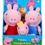 Peppa Pig Peluche 3 Pezzi - Peppa, George e Evie - Character Options