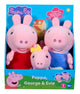 Peppa Pig Peluche 3 Pezzi - Peppa, George e Evie - Character Options