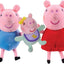 Peppa Pig Peluche 3 Pezzi - Peppa, George e Evie - Character Options