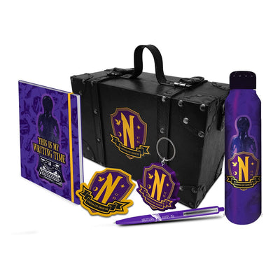 Wednesday Premium Gift Set - Astuccio Regalo con Borraccia, Penna, Quaderno e Portachiavi - Pyramid International