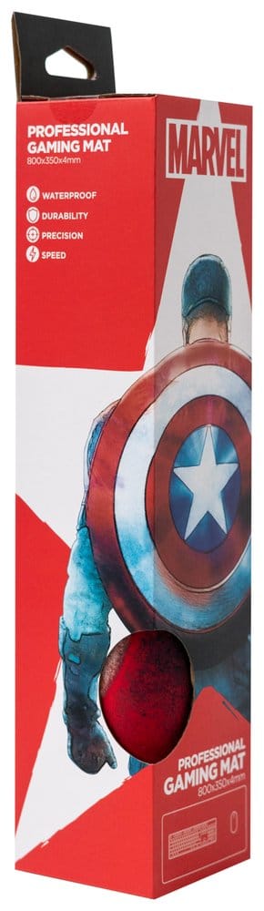 Marvel Captain America Tappetino per Mouse e Tastiera Shield 80 x 35 cm