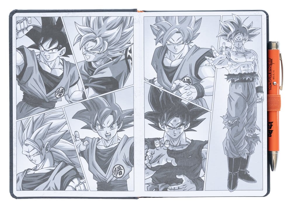 Dragon Ball Premium Quaderno A5 con Penna Proiettore Super Goku - Grupo Erik