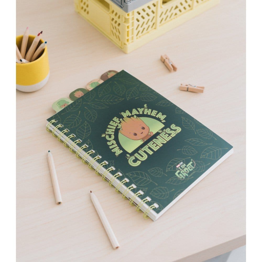 Quaderno Marvel Groot A5 con divisori, 160 pagine – Grupo Erik