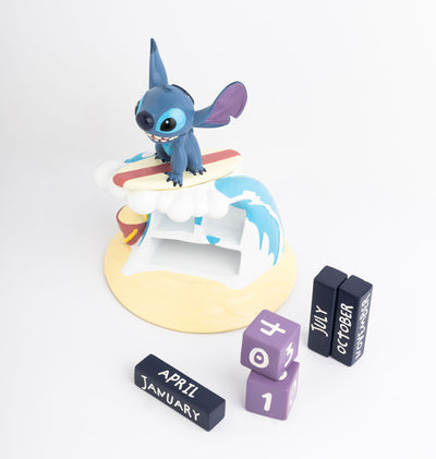Calendario perpetuo 3D Stitch surfer - Lilo & Stitch - Grupo Erik