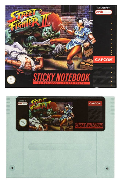 Street Fighter Quaderno Premium A5 con Foglietti Adesivi e Copertina - Grupo Erik