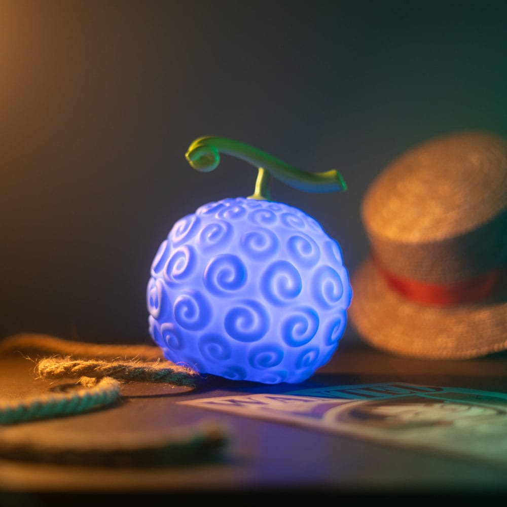 Lampada One Piece con USB-C a forma di Frutto Gomma Gomma - Grupo Erik