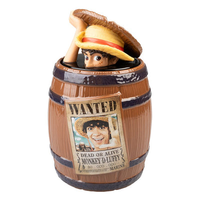 One Piece Wanted Monkey D. Luffy - Barattolo per Biscotti in Dolomite, 15x15x24 cm