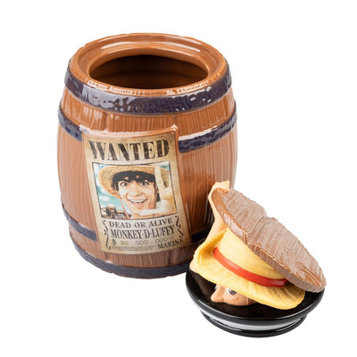One Piece Wanted Monkey D. Luffy - Barattolo per Biscotti in Dolomite, 15x15x24 cm