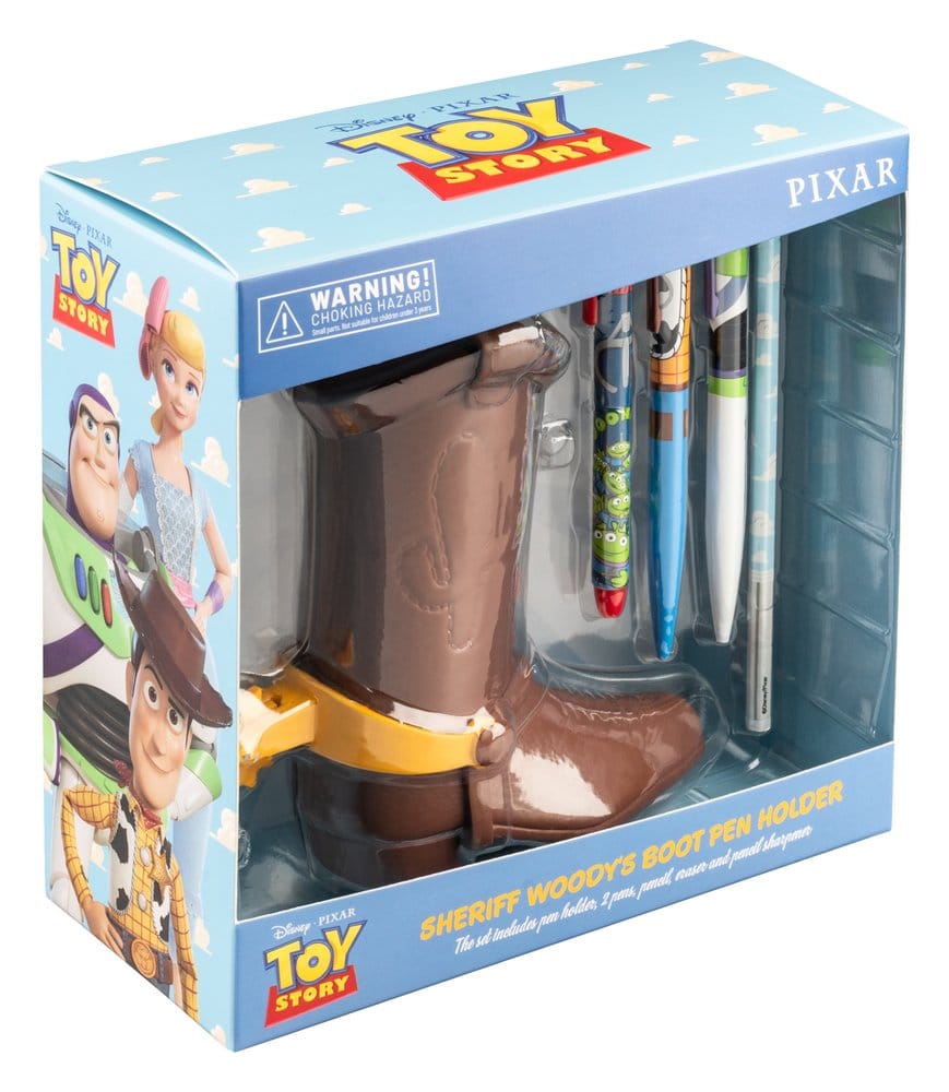 Portapenne Stivale di Woody con Set da Cancelleria Toy Story Disney Pixar Grupo Erik 16 cm