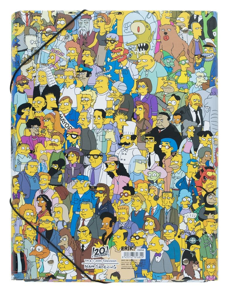 The Simpsons Cartella Portadocumenti Elastica 34 x 26 cm