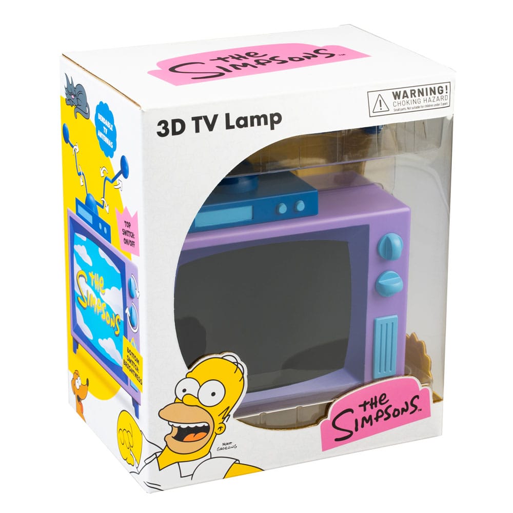 Lampada The Simpsons a forma di TV con luce LED e cavo USB-C - Grupo Erik