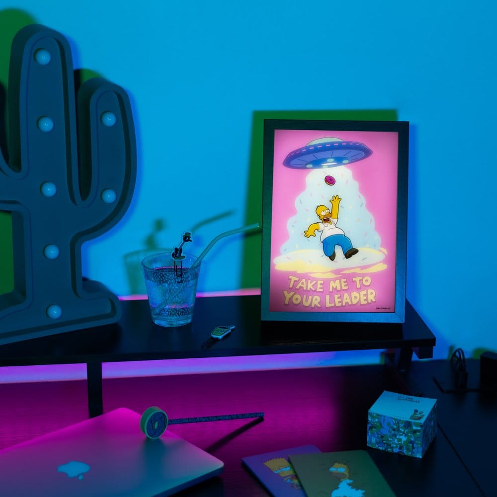 The Simpsons Poster LED con Cornice 20 x 28 cm