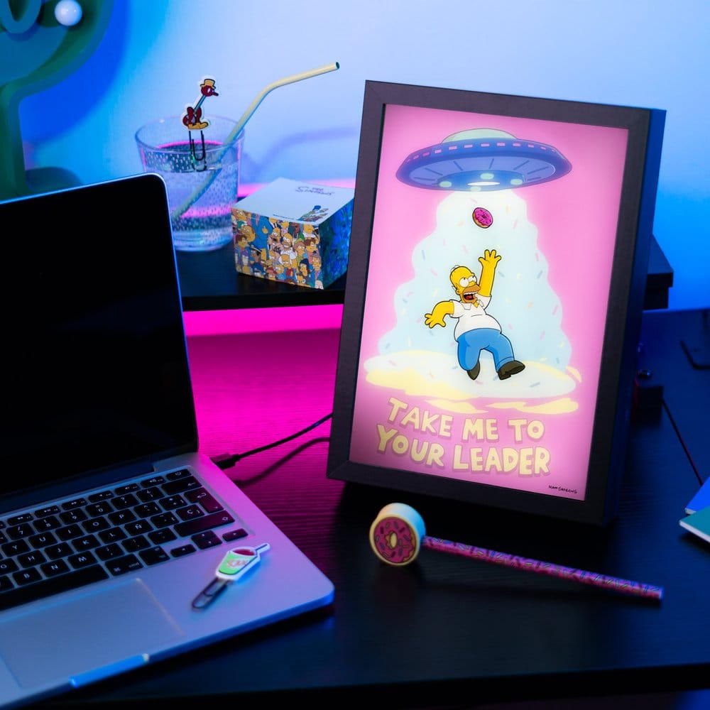 The Simpsons Poster LED con Cornice 20 x 28 cm