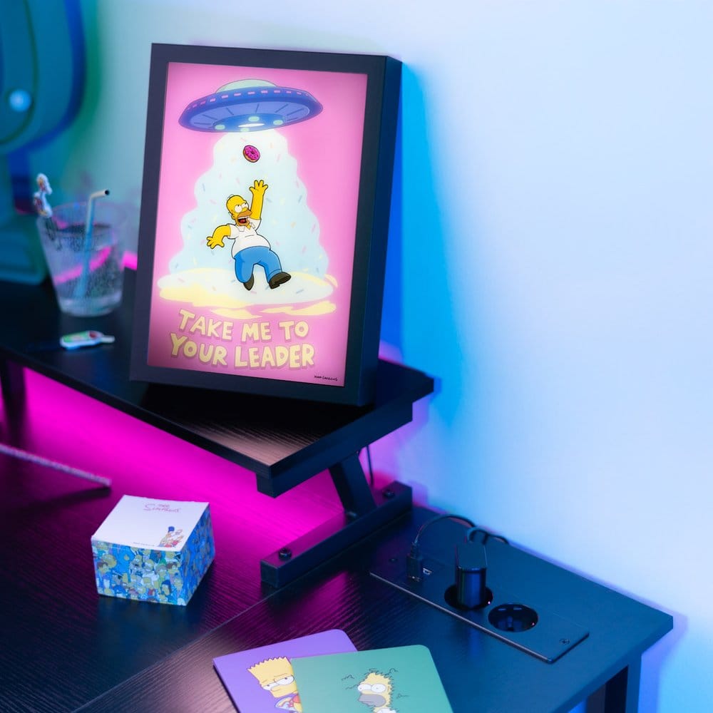 The Simpsons Poster LED con Cornice 20 x 28 cm