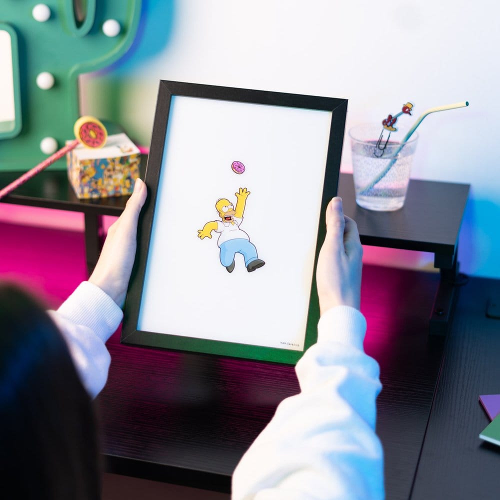 The Simpsons Poster LED con Cornice 20 x 28 cm
