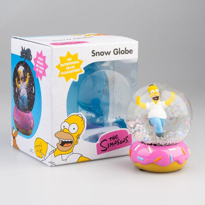 The Simpsons Palla di Vetro Homer Simpson con Ciambella 10 cm - Grupo Erik