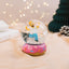 The Simpsons Palla di Vetro Homer Simpson con Ciambella 10 cm - Grupo Erik