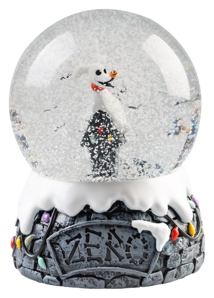 Disney Nightmare Before Christmas Snow Globe Zero 10 cm – Decorazione in Resina e Vetro