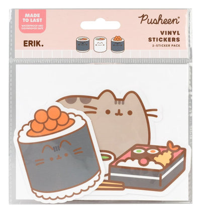 Pusheen Adesivi Vinilici Sushi Roll Vol. 5 – Set da 2, Gruppo Erik
