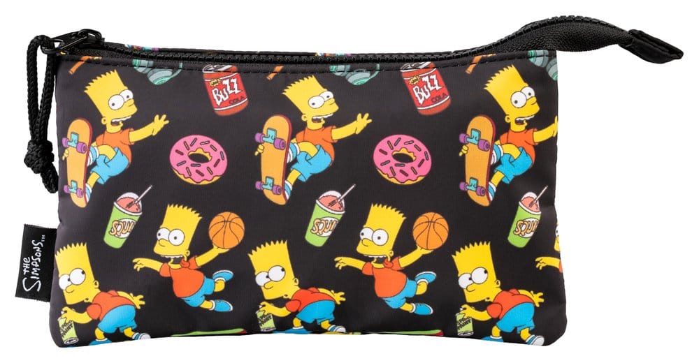 Astuccio Triplo I Simpson Bart - Portapenne con Tre Scomparti, Grupo Erik