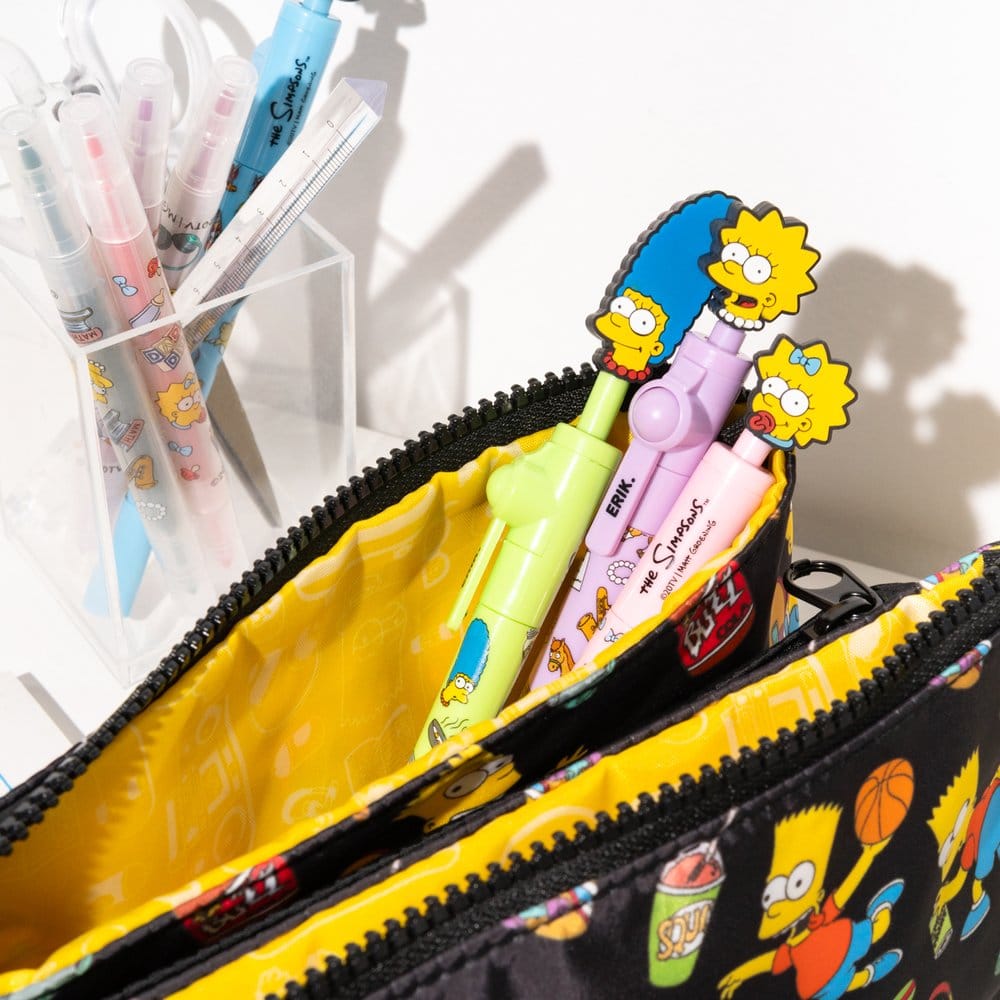 Astuccio Triplo I Simpson Bart - Portapenne con Tre Scomparti, Grupo Erik