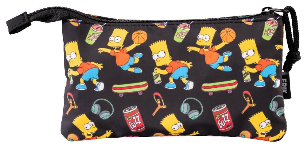Astuccio Triplo I Simpson Bart - Portapenne con Tre Scomparti, Grupo Erik