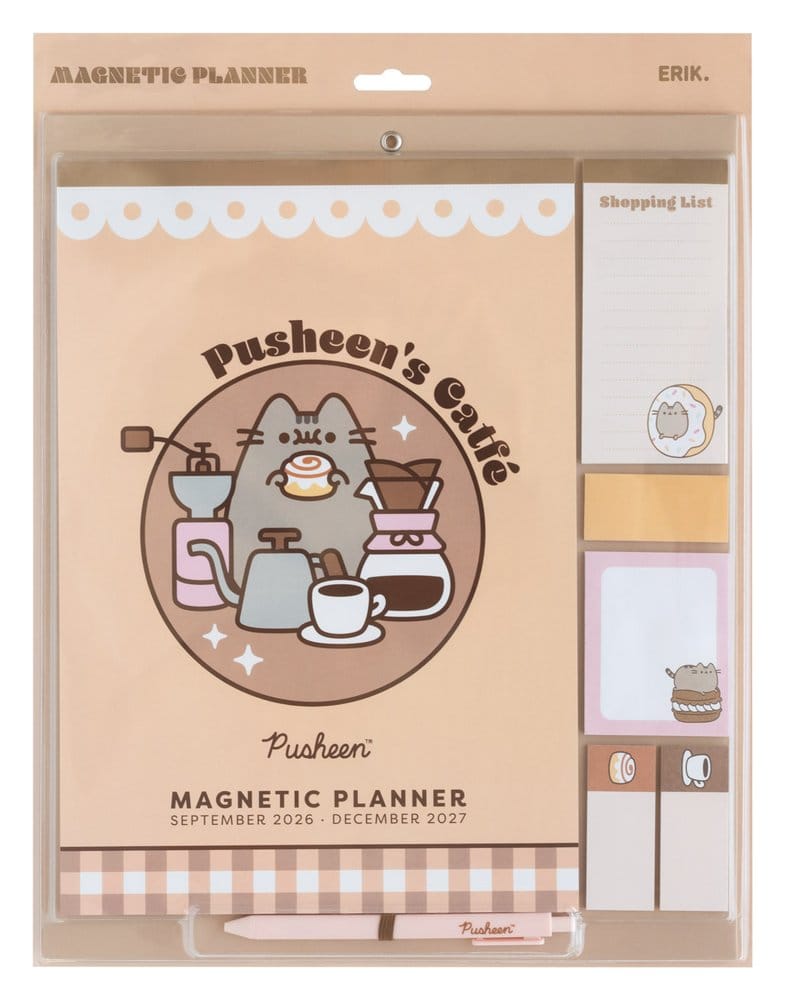 Pusheen Agenda Magnetica 2026/27 30 x 35 cm - Planner Mensile con Adesivi