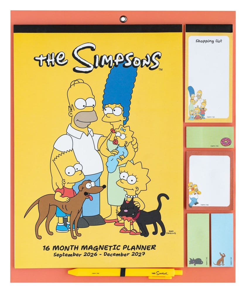 The Simpsons Planner Magnetico 2026/27 30x35 cm - Grupo Erik