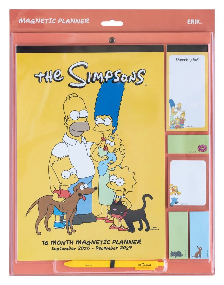 The Simpsons Planner Magnetico 2026/27 30x35 cm - Grupo Erik