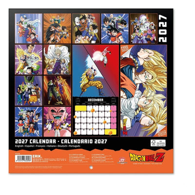 Calendario da parete Dragon Ball 2027 30 x 30 cm Grupo Erik