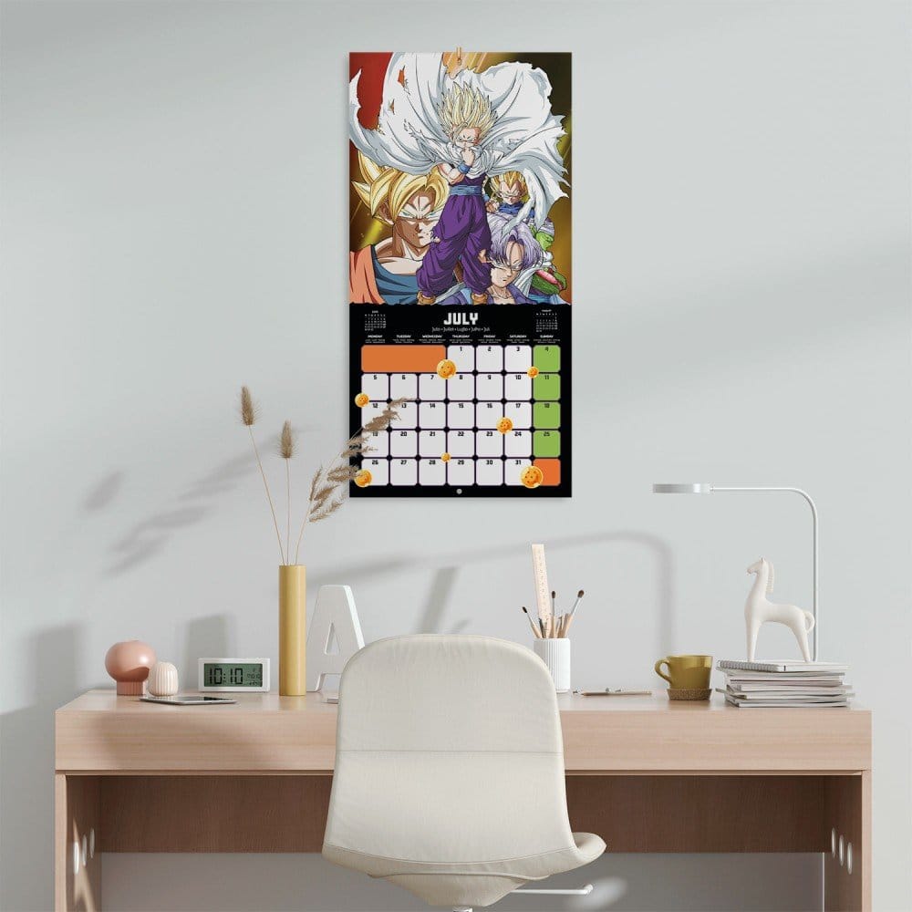 Calendario da parete Dragon Ball 2027 30 x 30 cm Grupo Erik