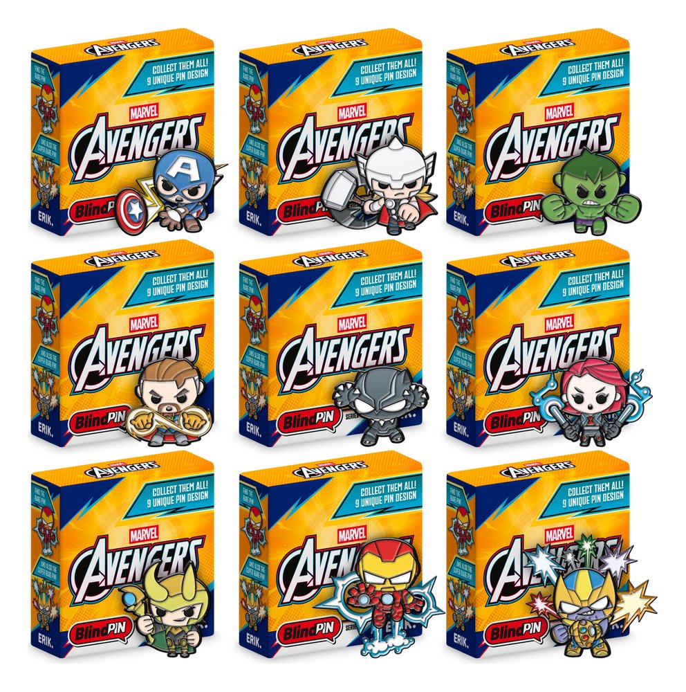 Marvel The Avengers Spille da Collezione Serie 1 Display da 24 Pezzi Grupo Erik
