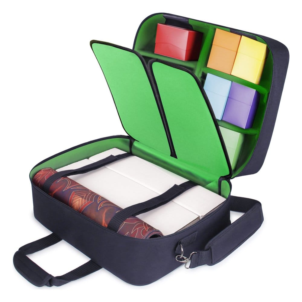 Custodia da Viaggio Grande Enhance USA Gear per Giochi di Carte Collezionabili, Verde